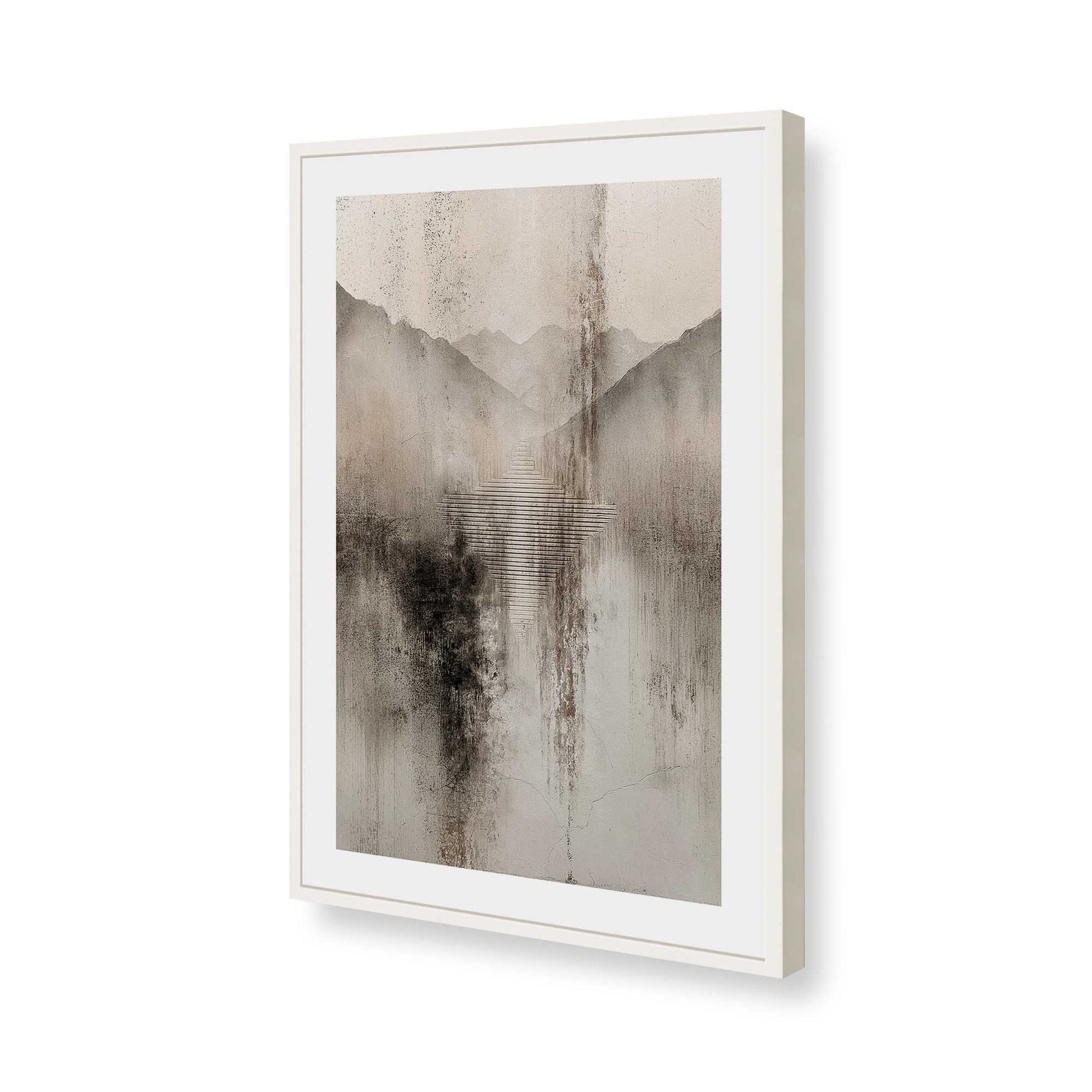 [Color:Opaque White], Picture of art in a Opaque White frame of the corner