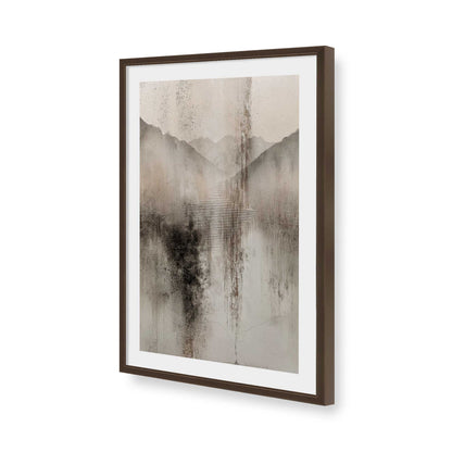 [Color:Brown], Picture of art in a Brown frame of the corner