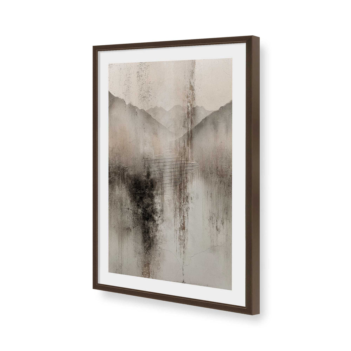 [Color:Belvinder Brown], Picture of art in a Belvinder Brown frame of the corner