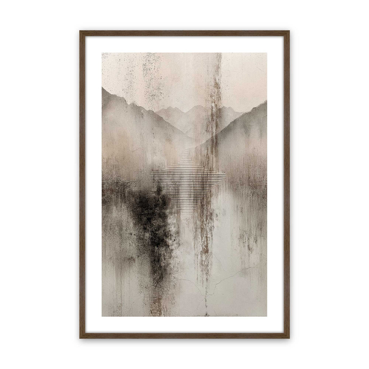 [Color:Walnut], Picture of art in a Walnut frame