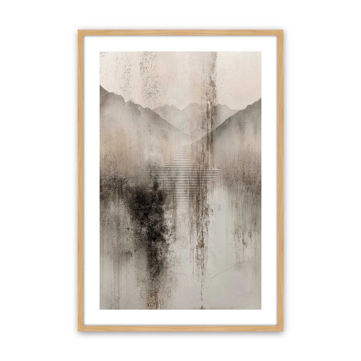 [Color:American Maple], Picture of art in a American Maple frame
