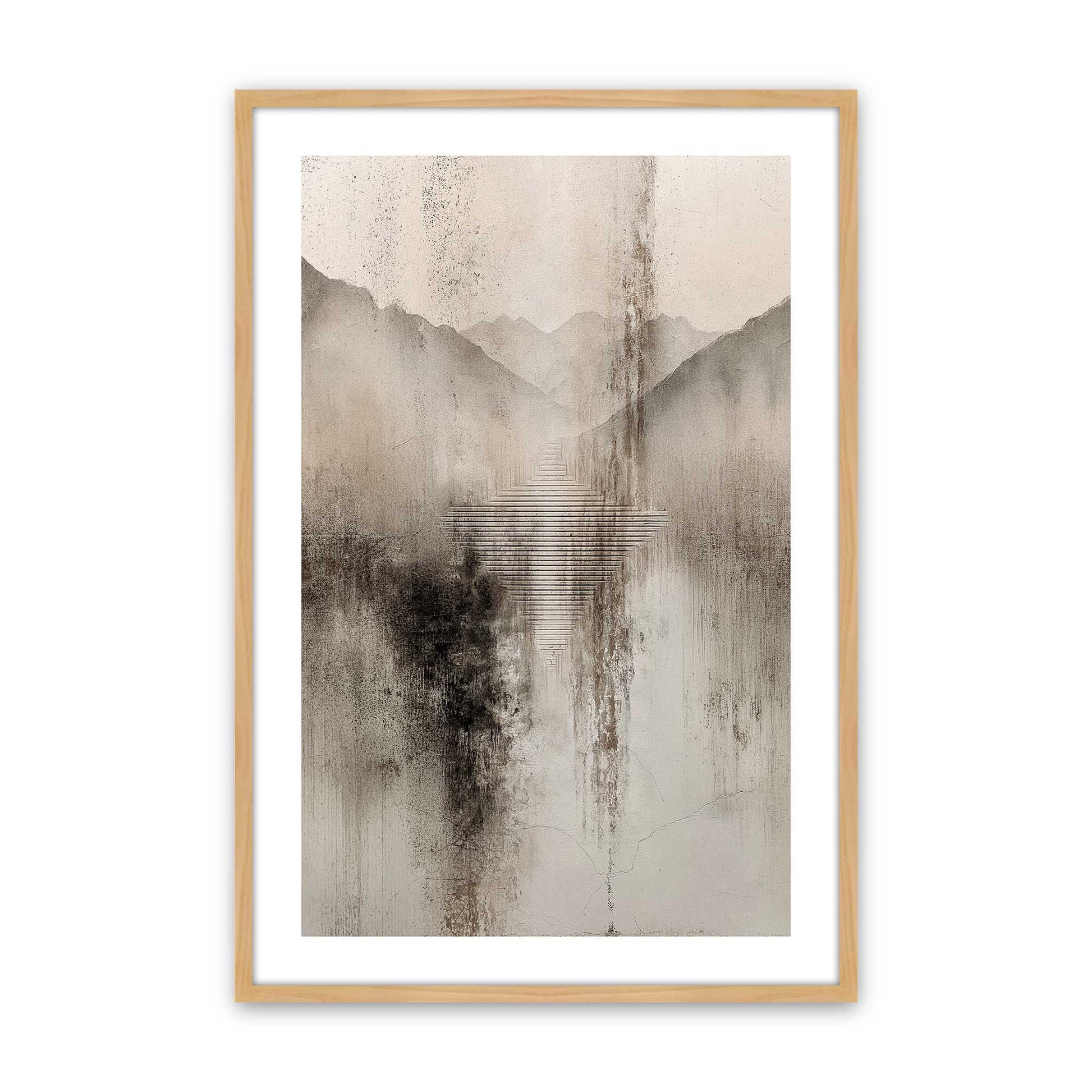 [Color:American Maple], Picture of art in a American Maple frame