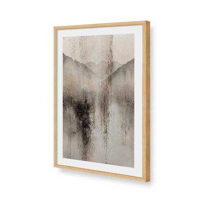 [Color:American Maple], Picture of art in a American Maple frame of the corner