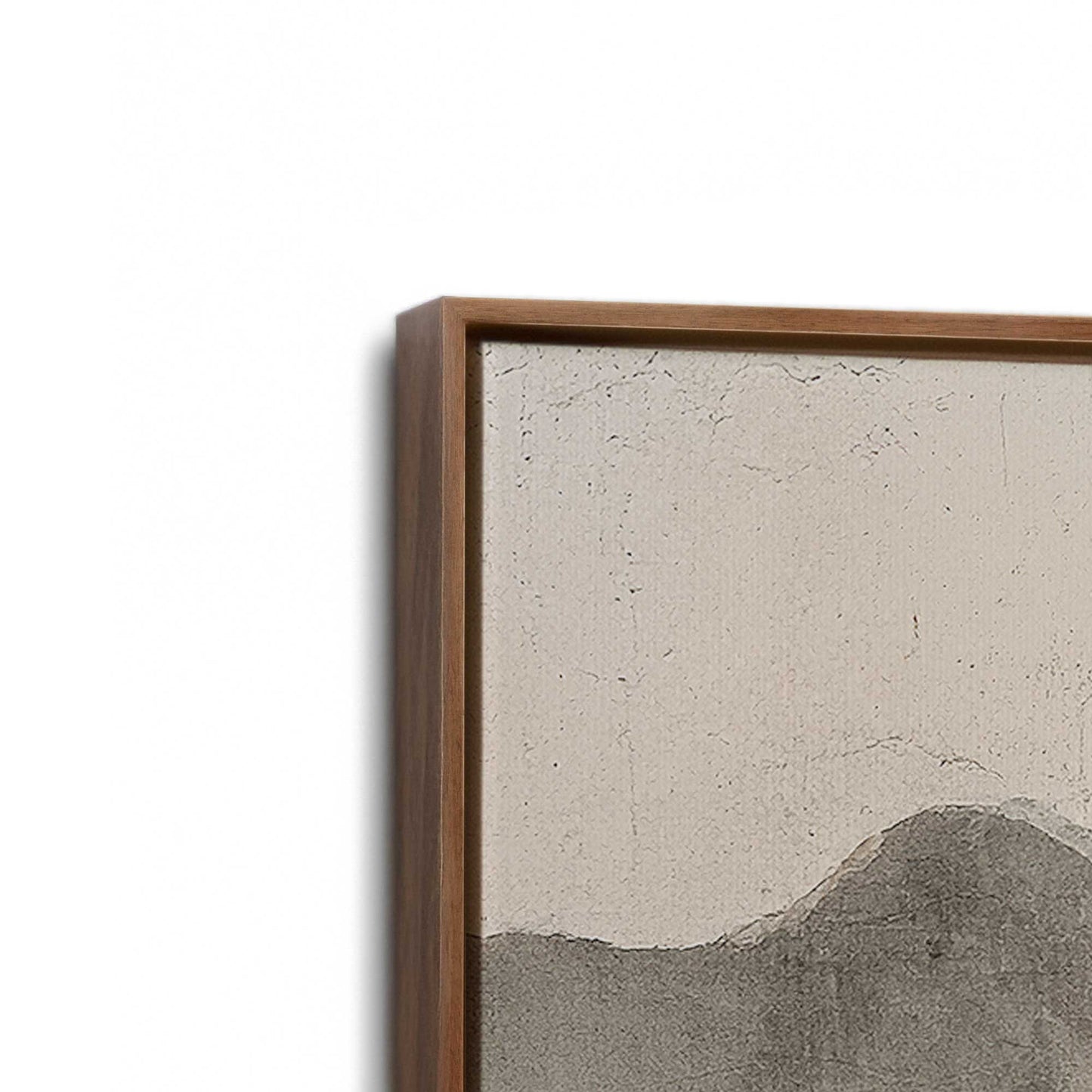 [Color:Walnut], Picture of art in a Walnut frame at an angle