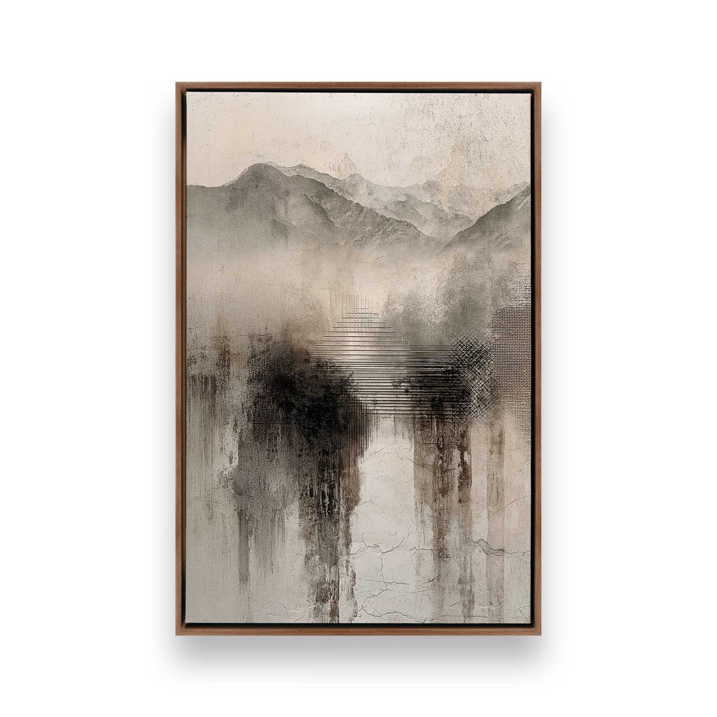 [Color:Walnut], Picture of art in a Walnut frame