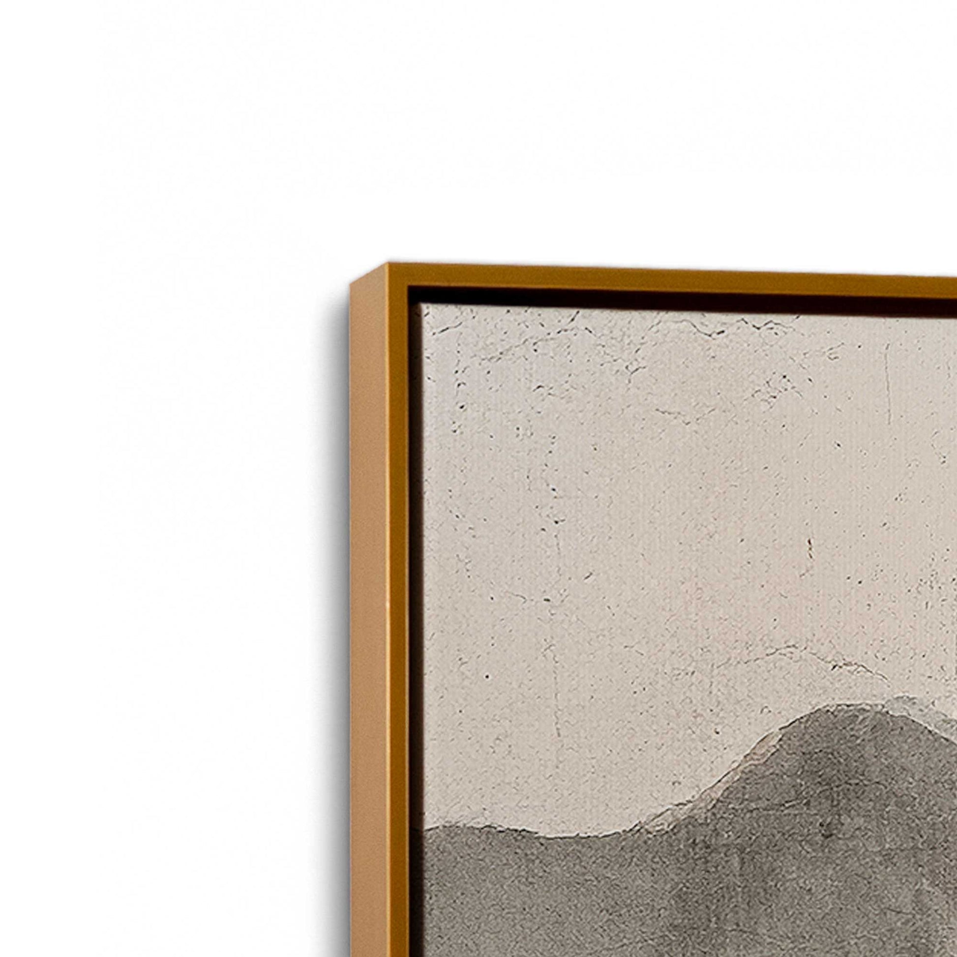 [Color:Polished Gold], Picture of art in a Polished Gold frame at an angle