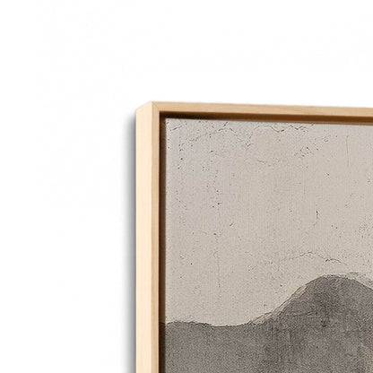 [Color:American Maple], Picture of art in a American Maple frame at an angle