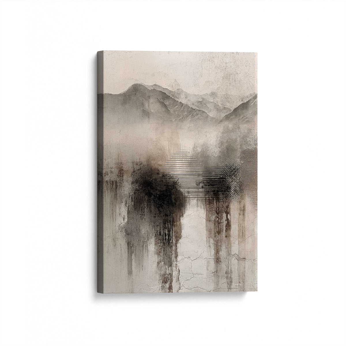 [Color:Stretched Canvas], Picture of art at an angle