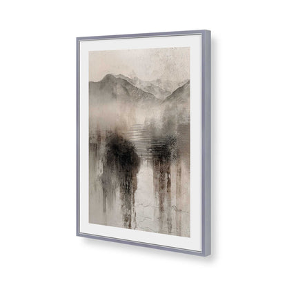 [Color:Polished Chrome], Picture of art in a Polished Chrome frame of the corner