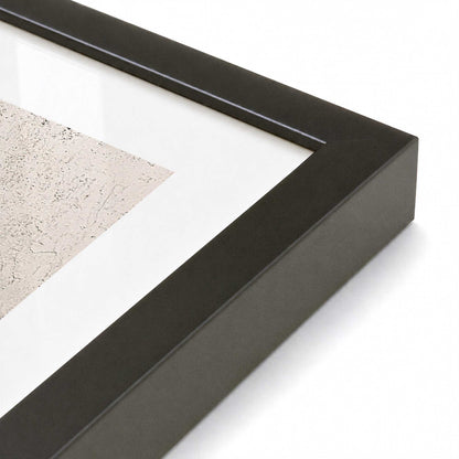 [Color:Satin Black], Picture of art in a Satin Black frame at an angle