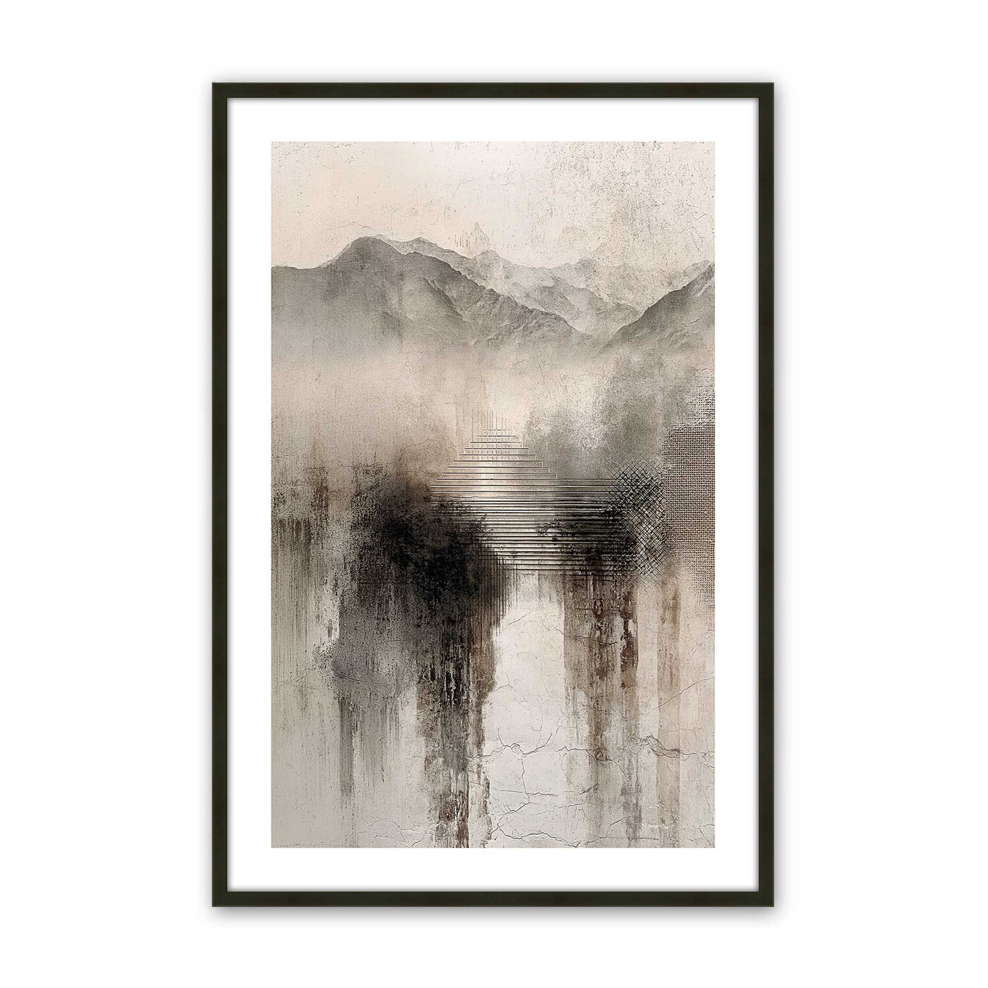 [Color:Satin Black], Picture of art in a Satin Black frame
