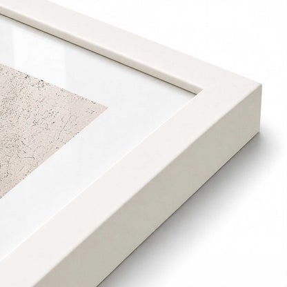[Color:Opaque White], Picture of art in a Opaque White frame at an angle