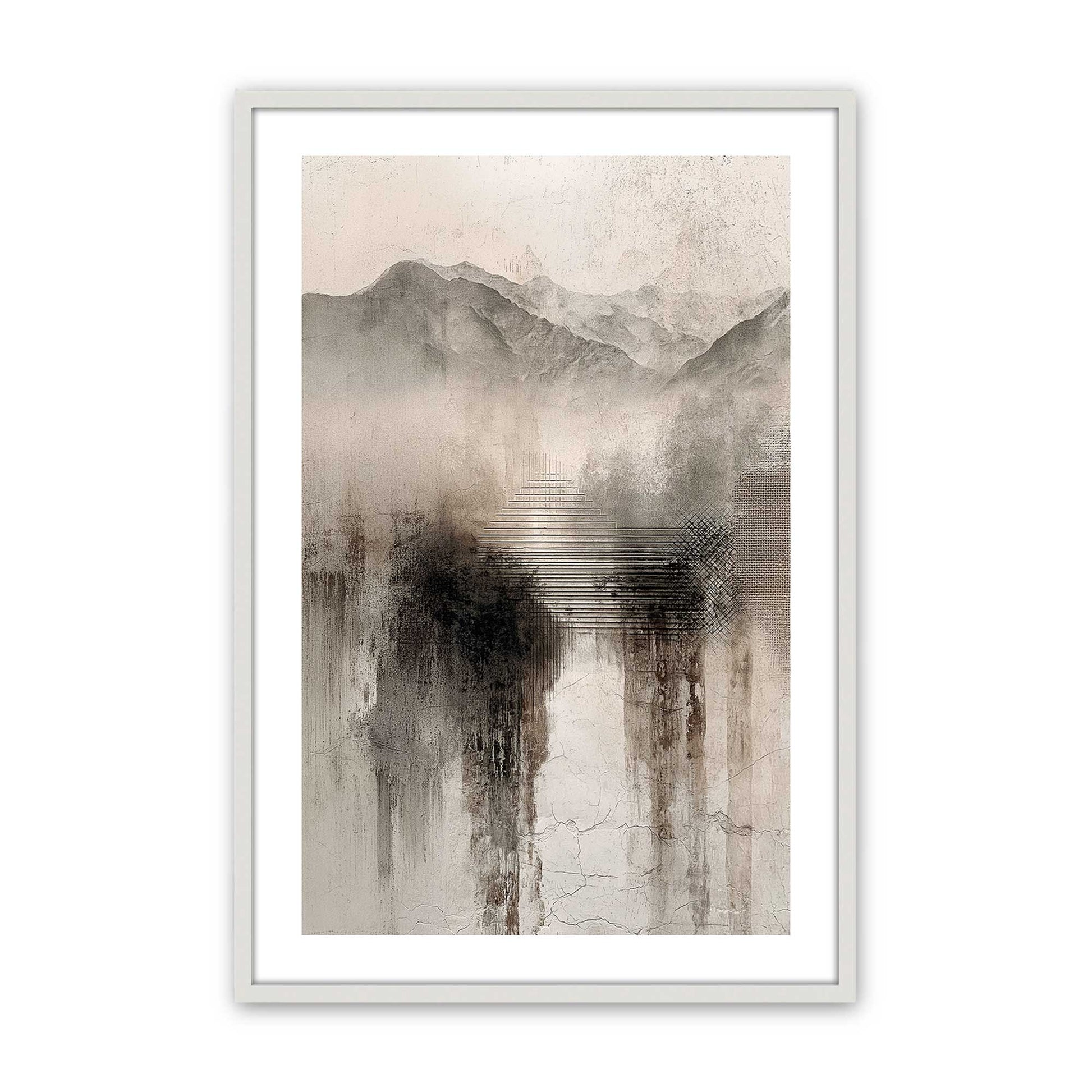 [Color:Opaque White], Picture of art in a Opaque White frame