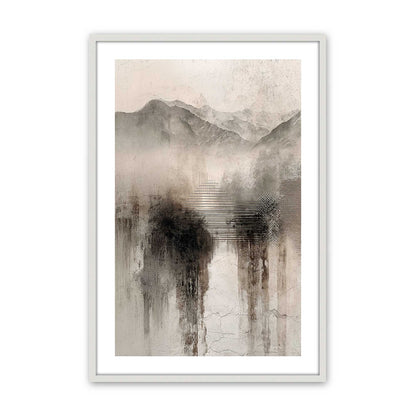 [Color:Opaque White], Picture of art in an Opaque White frame