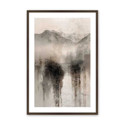 [Color:Brown], Picture of art in a Brown frame