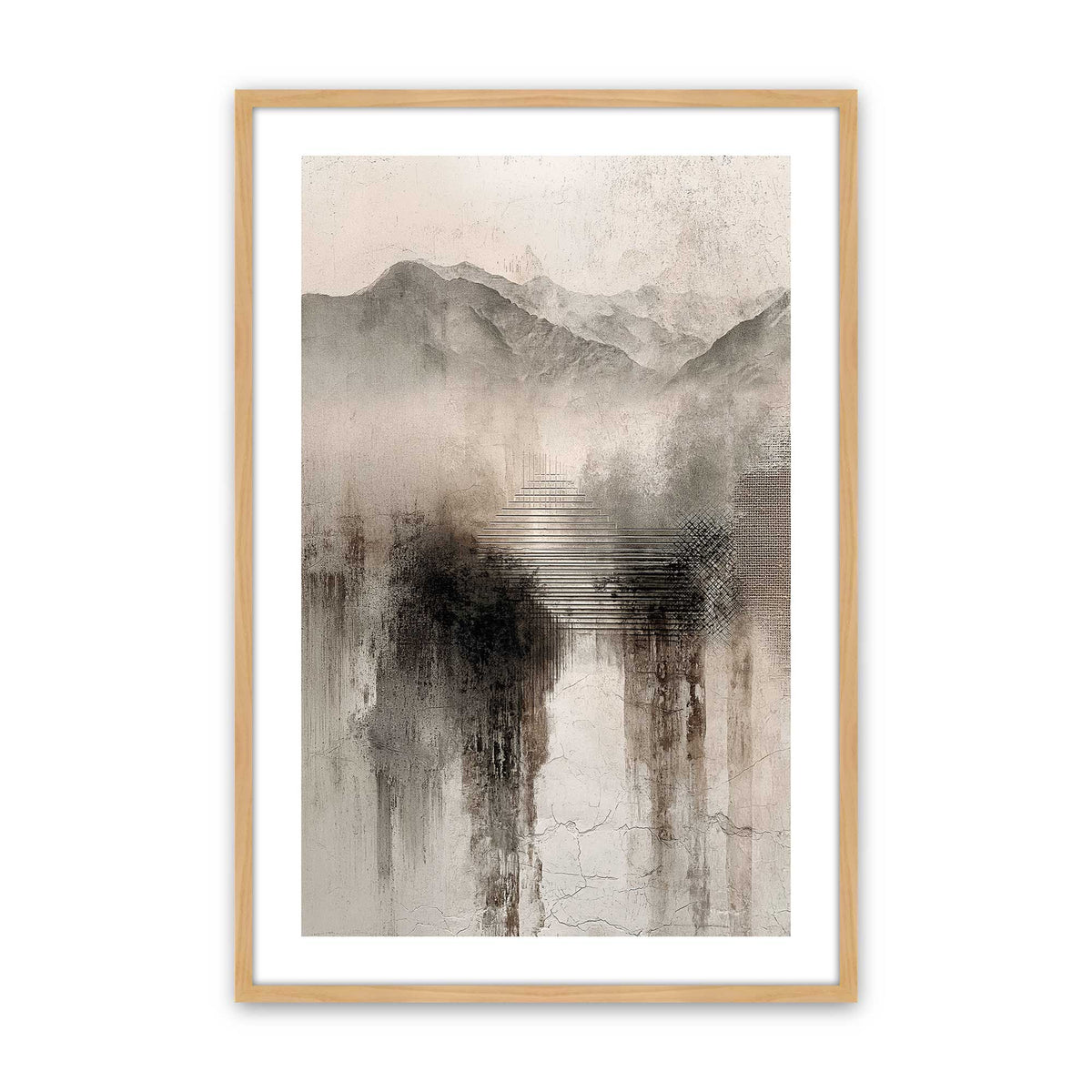 [Color:American Maple], Picture of art in a American Maple frame