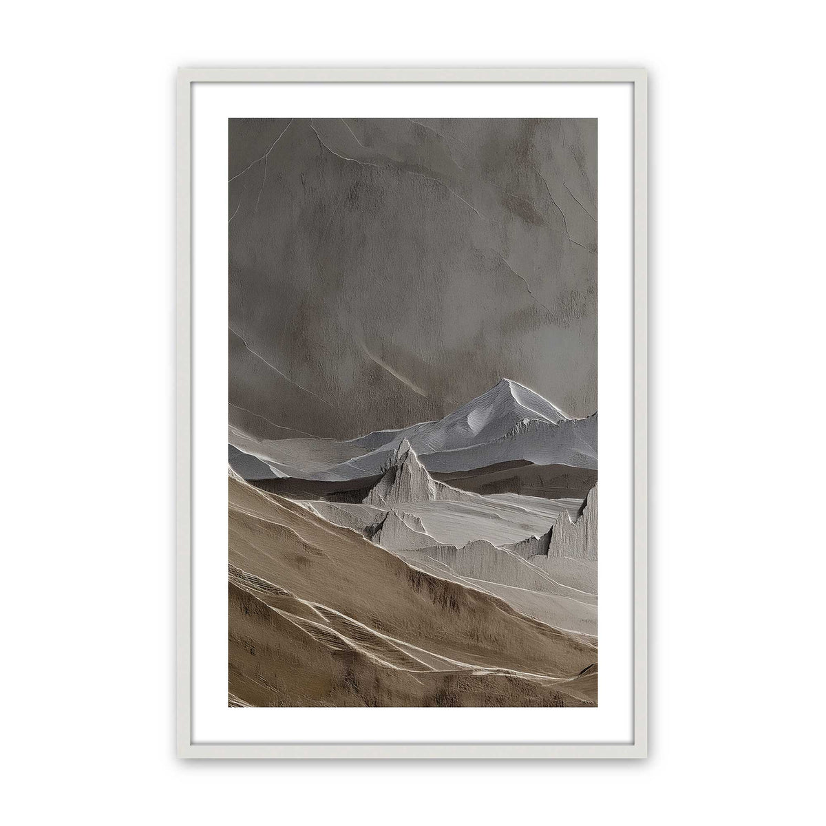 [Color:Opaque White], Picture of art in an Opaque White frame