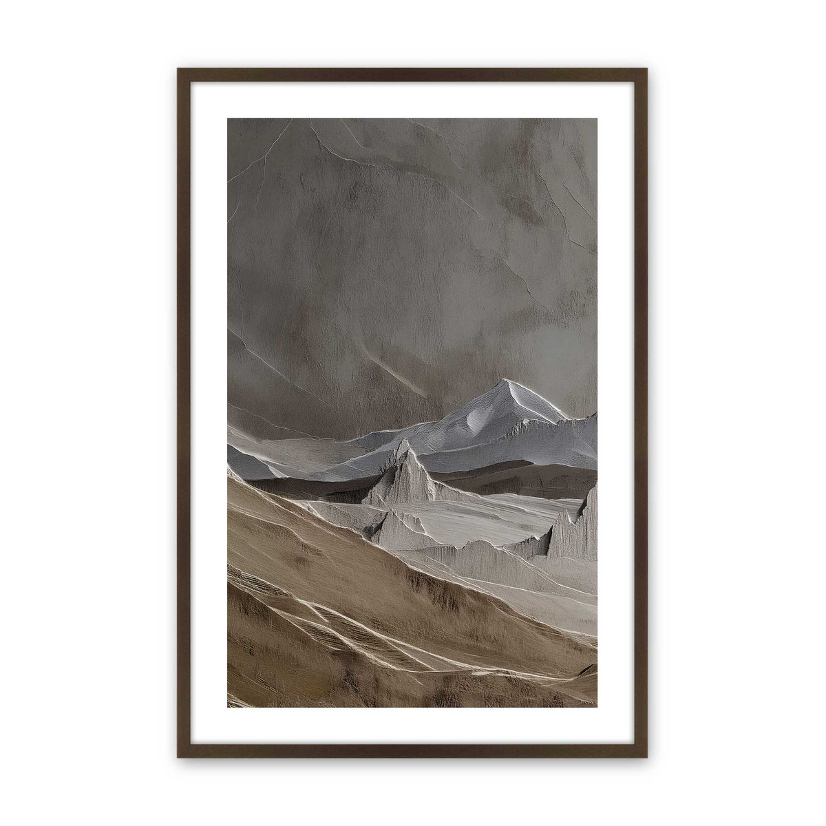 [Color:Belvinder Brown], Picture of art in a Belvinder Brown frame