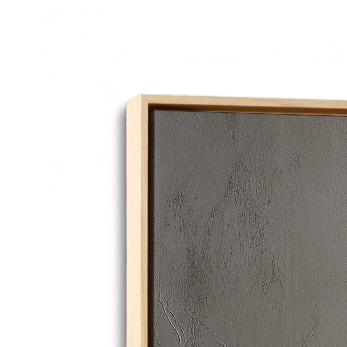 [Color:American Maple], Picture of art in a American Maple frame at an angle