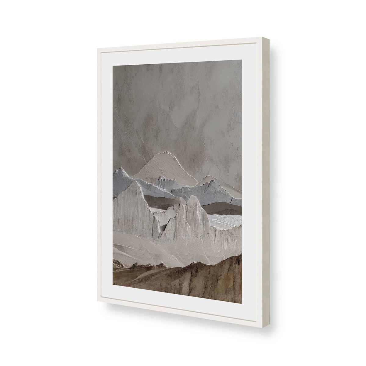 [Color:Opaque White], Picture of art in a Opaque White frame of the corner