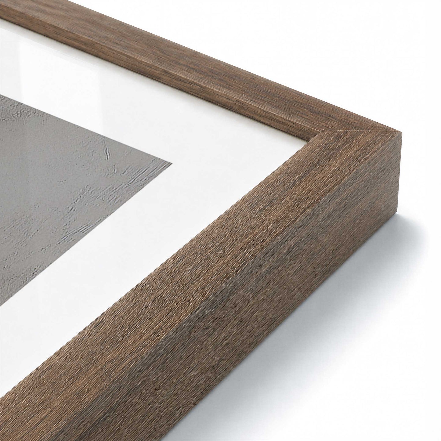 [Color:Walnut], Picture of art in a Walnut frame at an angle
