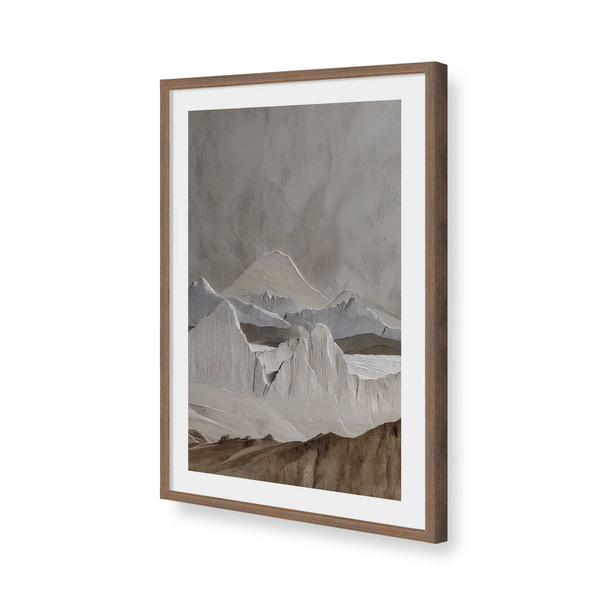[Color:Walnut], Picture of art in a Walnut frame of the corner