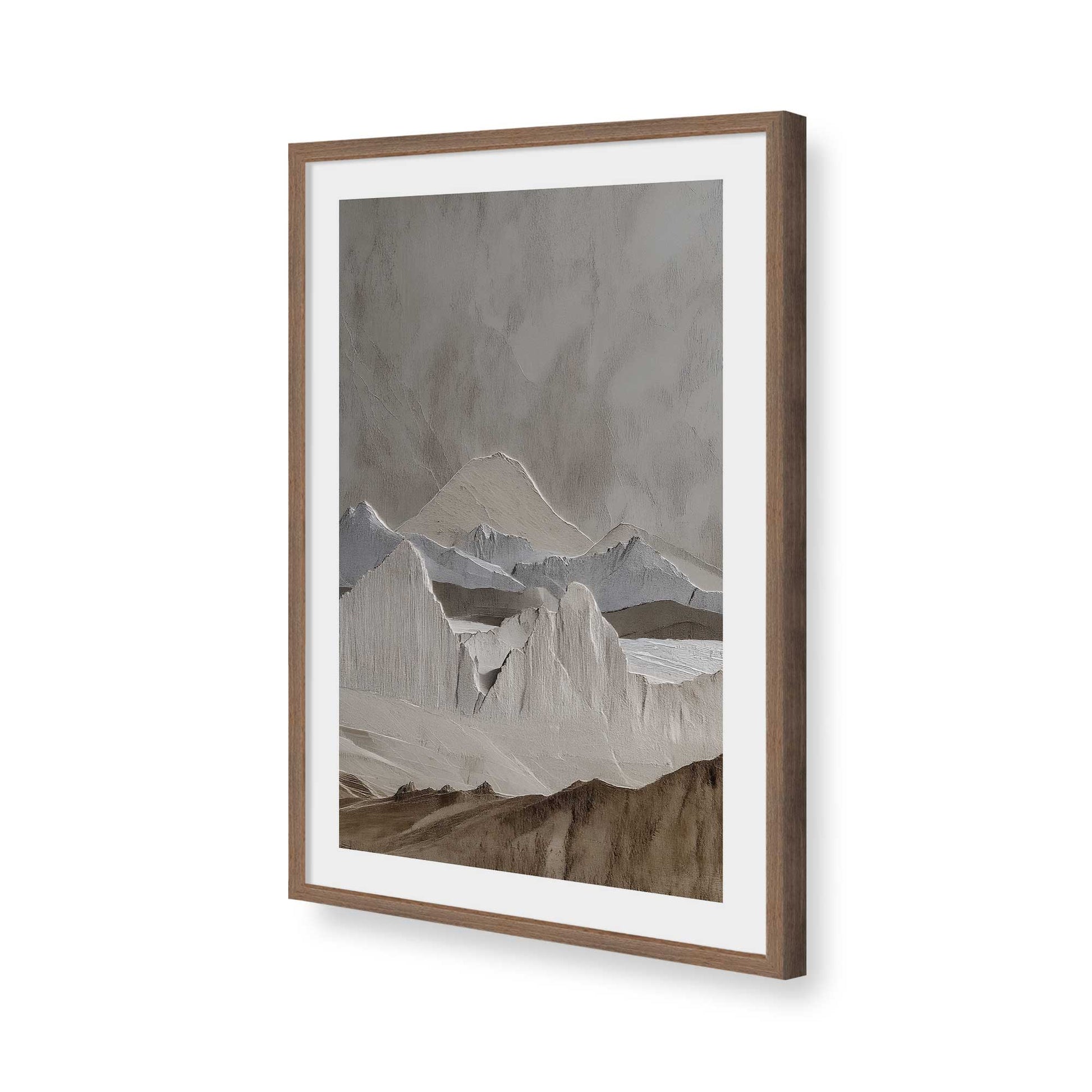 [Color:Walnut], Picture of art in a Walnut frame of the corner