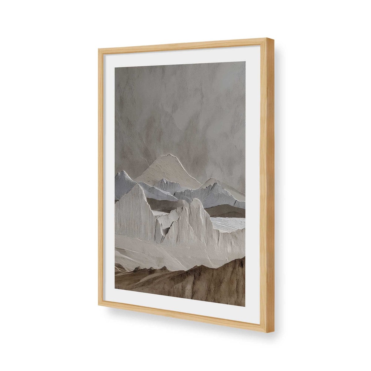 [Color:American Maple], Picture of art in a American Maple frame of the corner