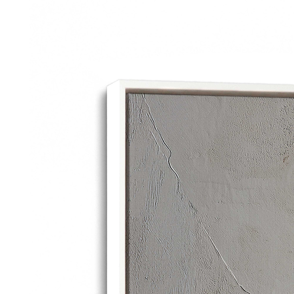 [Color:Opaque White], Picture of art in a White frame at an angle