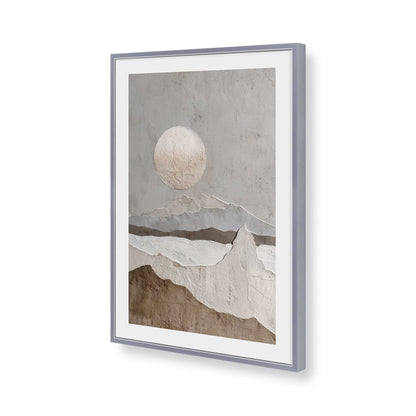 [Color:Polished Chrome], Picture of art in a Polished Chrome frame of the corner