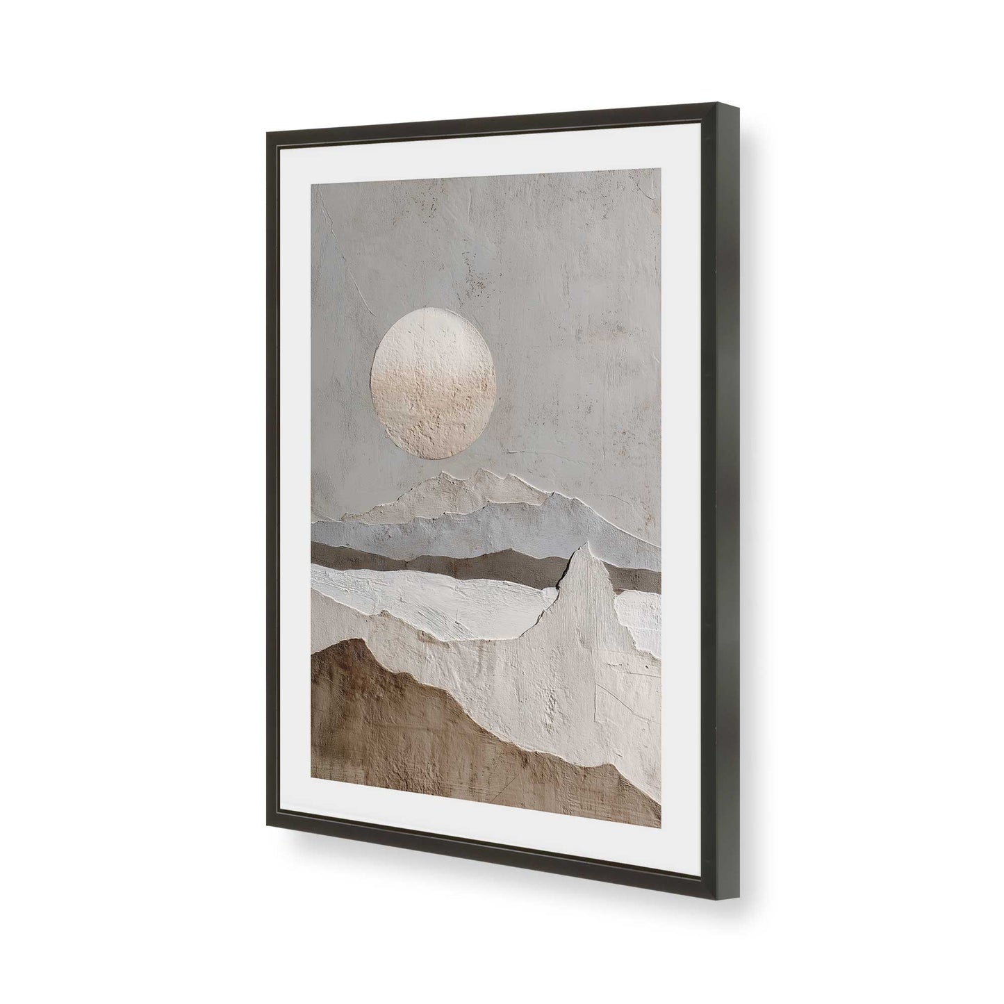 [Color:Satin Black], Picture of art in a Satin Black frame of the corner