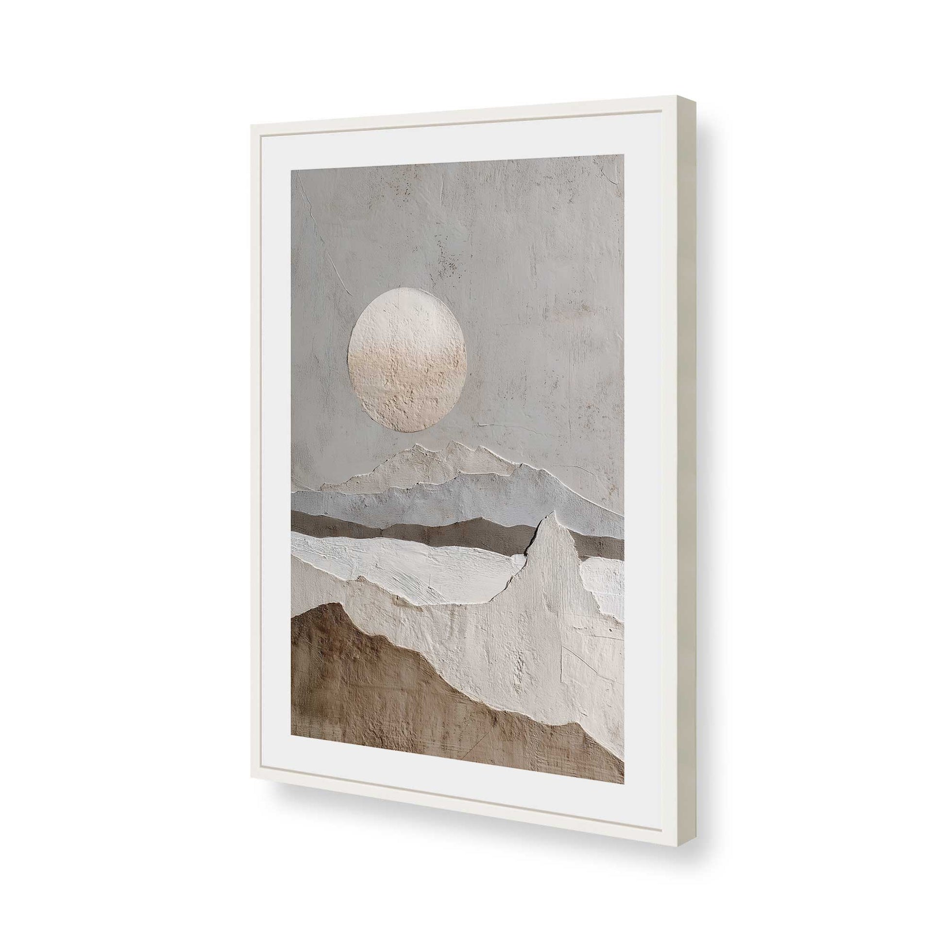 [Color:Opaque White], Picture of art in a Opaque White frame of the corner