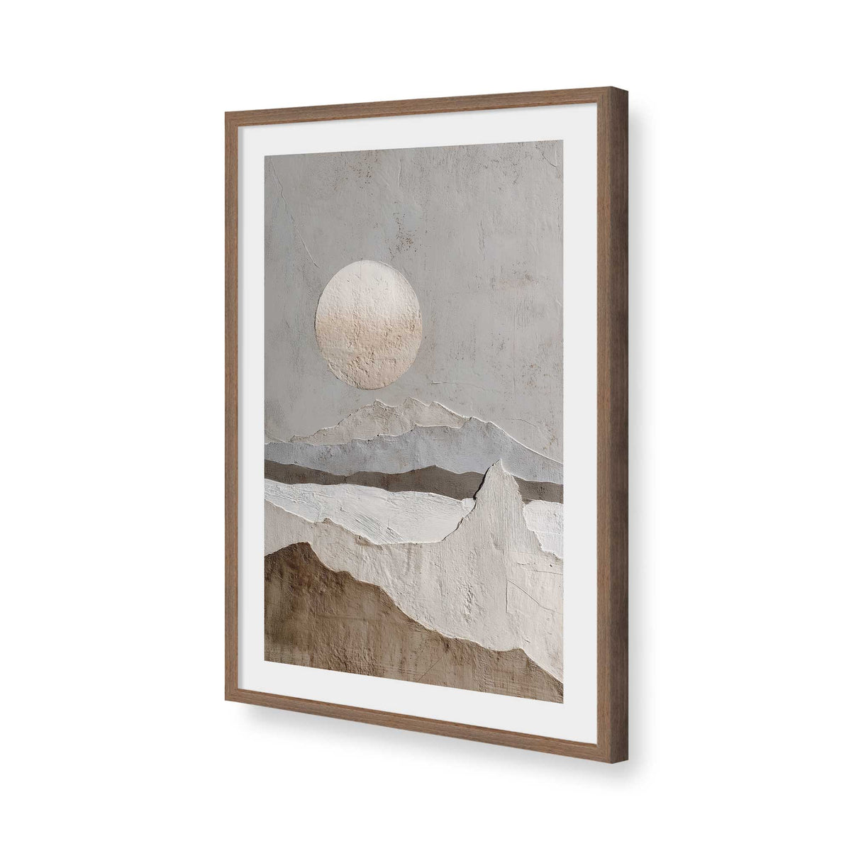 [Color:Walnut], Picture of art in a Walnut frame of the corner