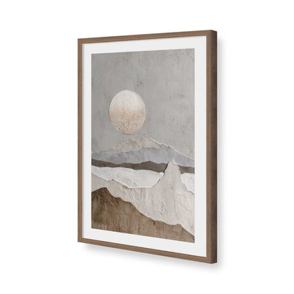 [Color:Walnut], Picture of art in a Walnut frame of the corner