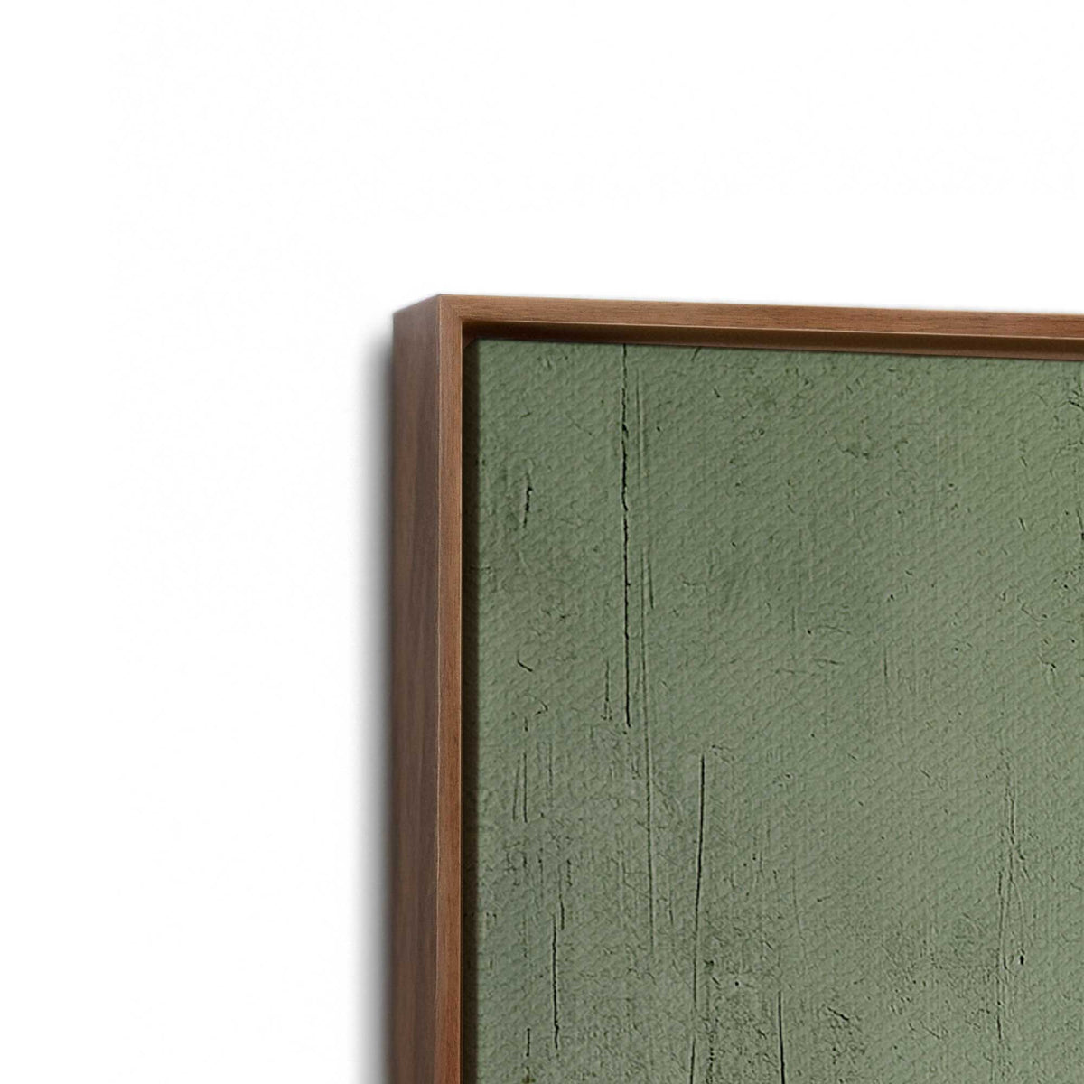 [Color:Walnut], Picture of art in a Walnut frame at an angle