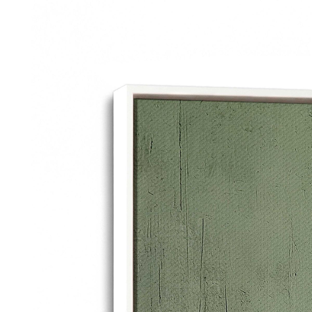 [Color:Opaque White], Picture of art in a White frame at an angle