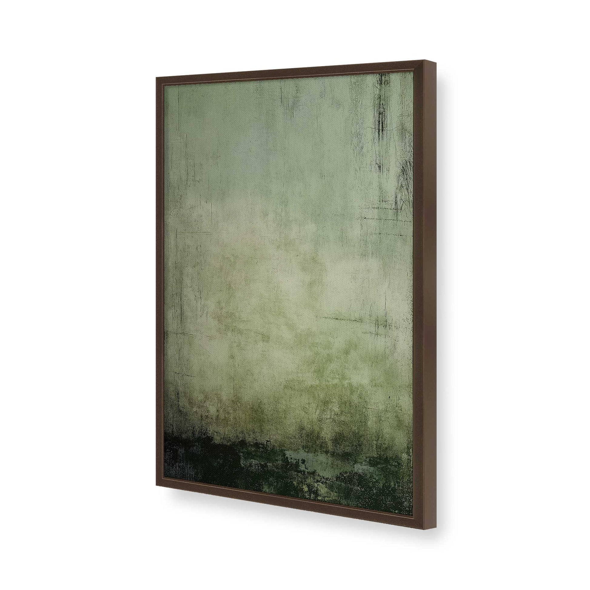 [Color:Brown], Picture of art in a Brown frame of the corner