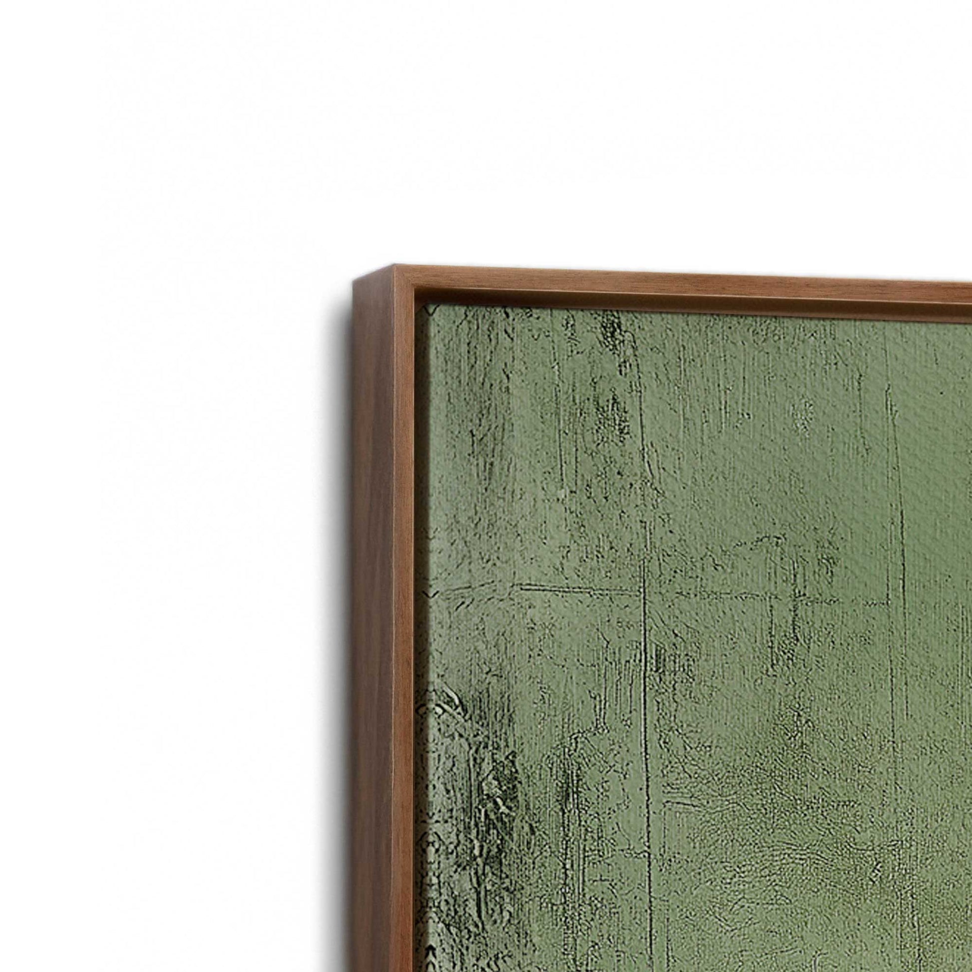 [Color:Walnut], Picture of art in a Walnut frame at an angle
