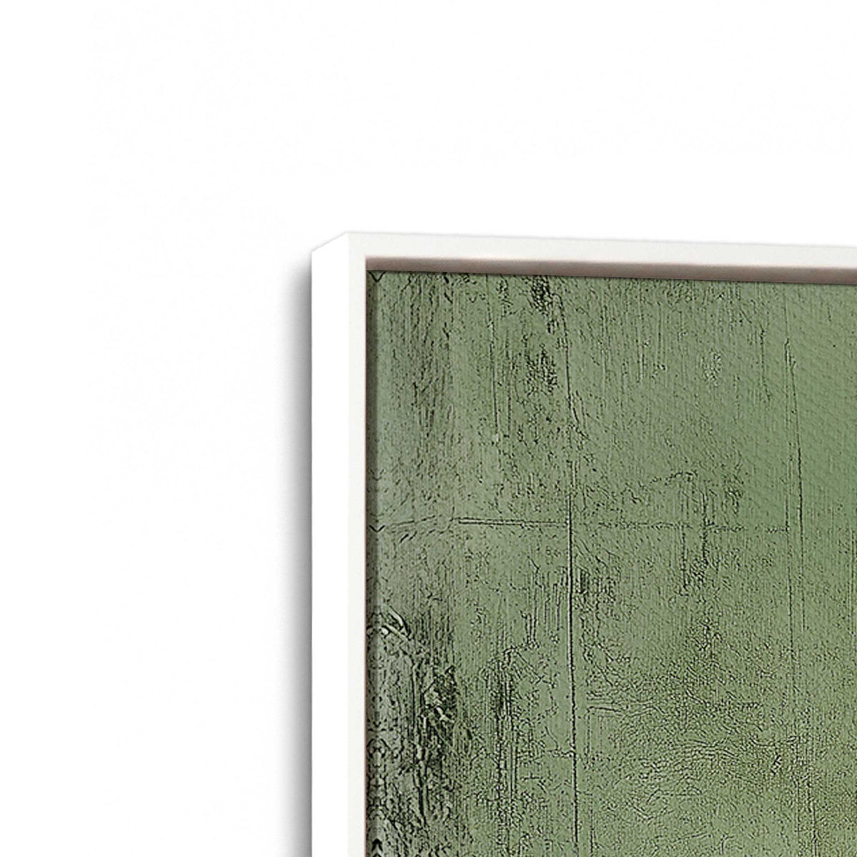 [Color:Opaque White], Picture of art in a White frame at an angle