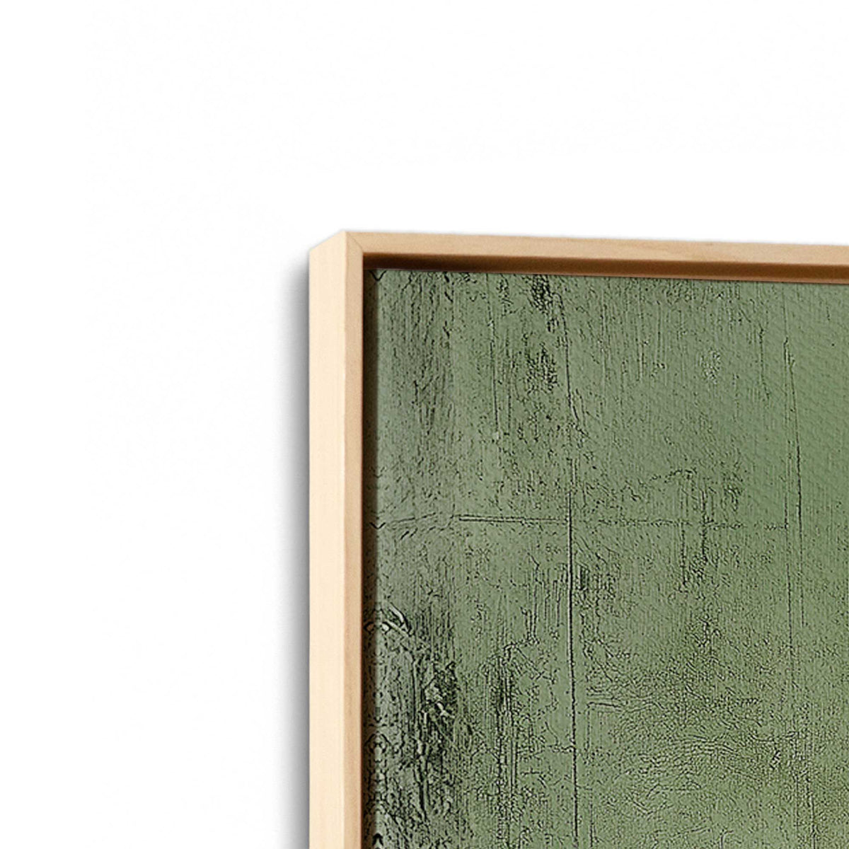 [Color:American Maple], Picture of art in a American Maple frame at an angle