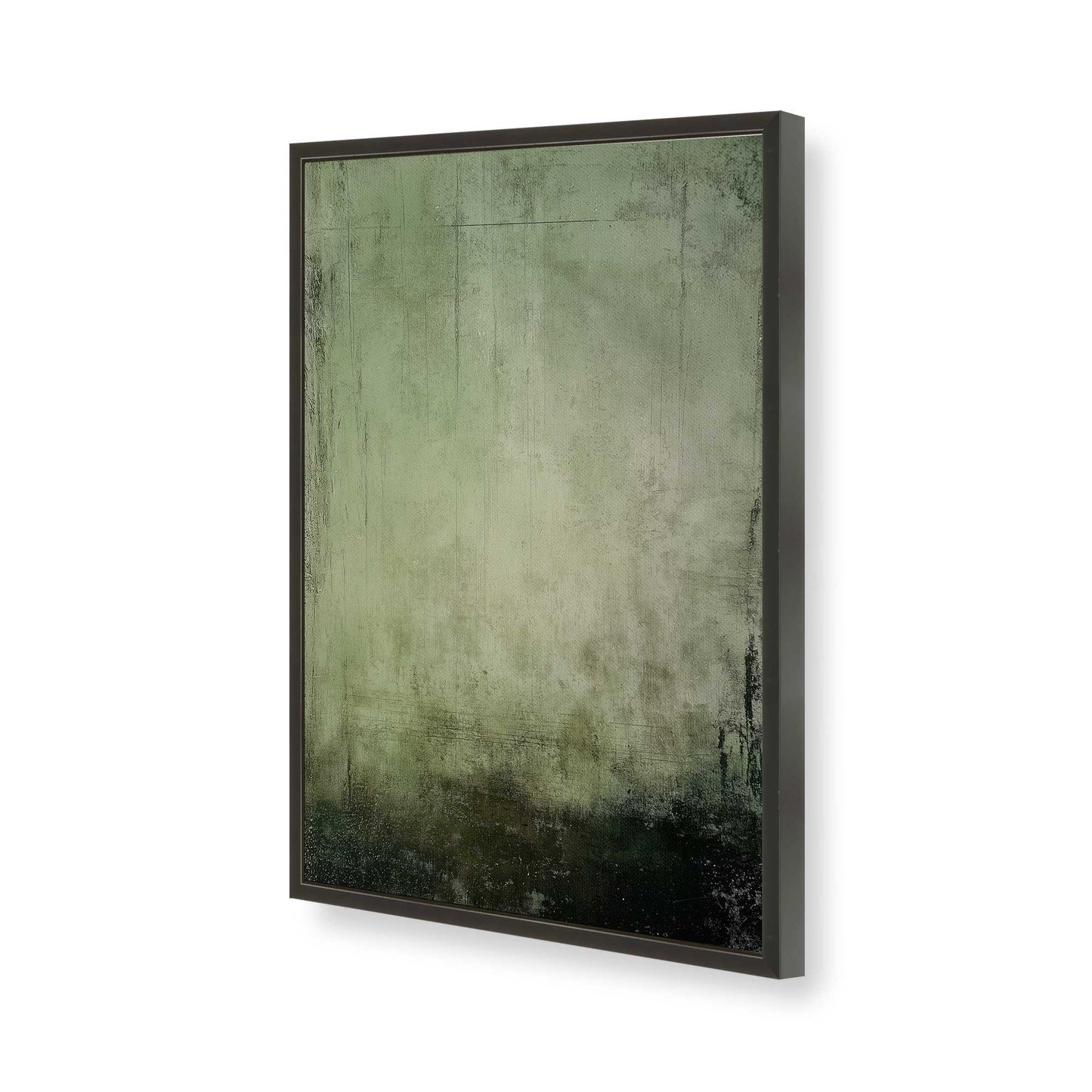 [Color:Satin Black], Picture of art in a Satin Black frame of the corner
