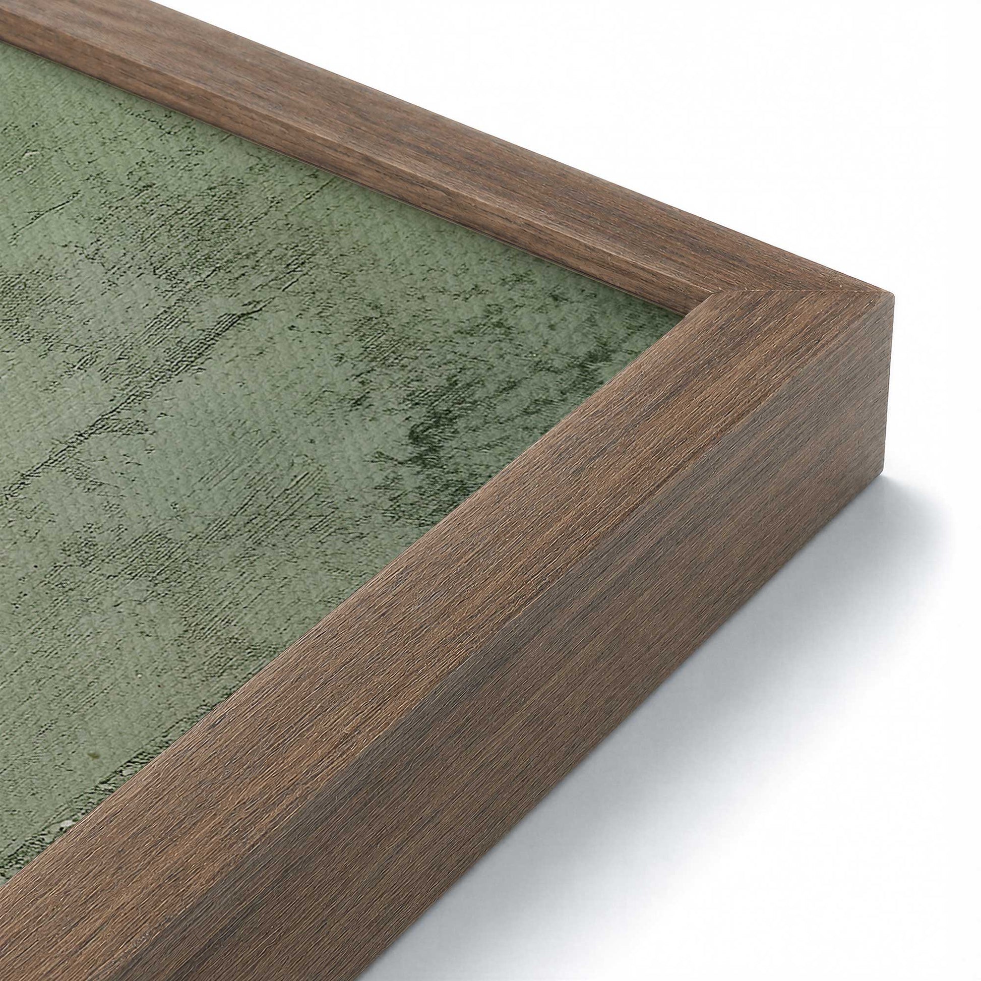 [Color:Walnut], Picture of art in a Walnut frame at an angle