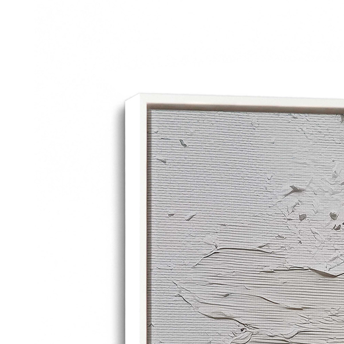[Color:Opaque White], Picture of art in a White frame at an angle