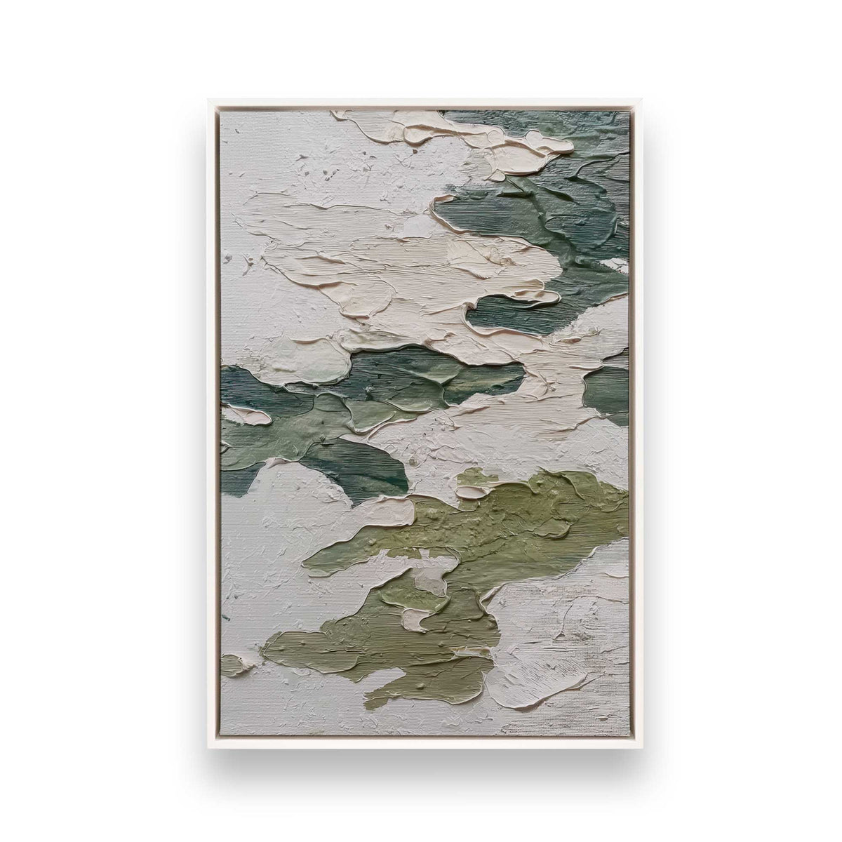 [Color:Opaque White], Picture of art in a White frame