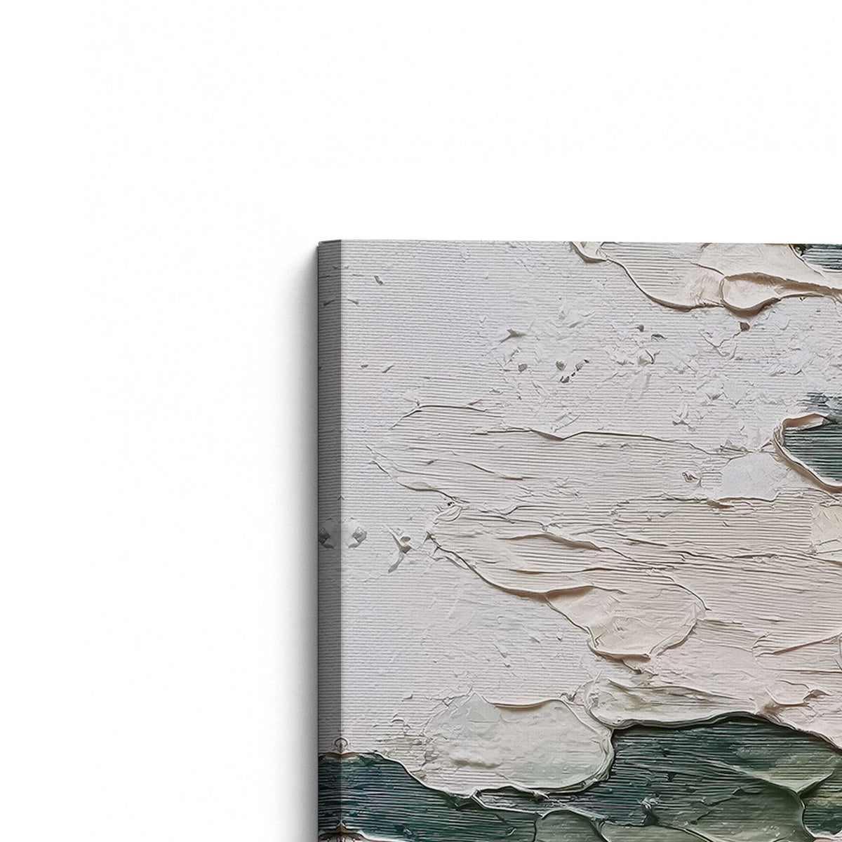 [Color:Stretched Canvas], Picture of the corner of the art