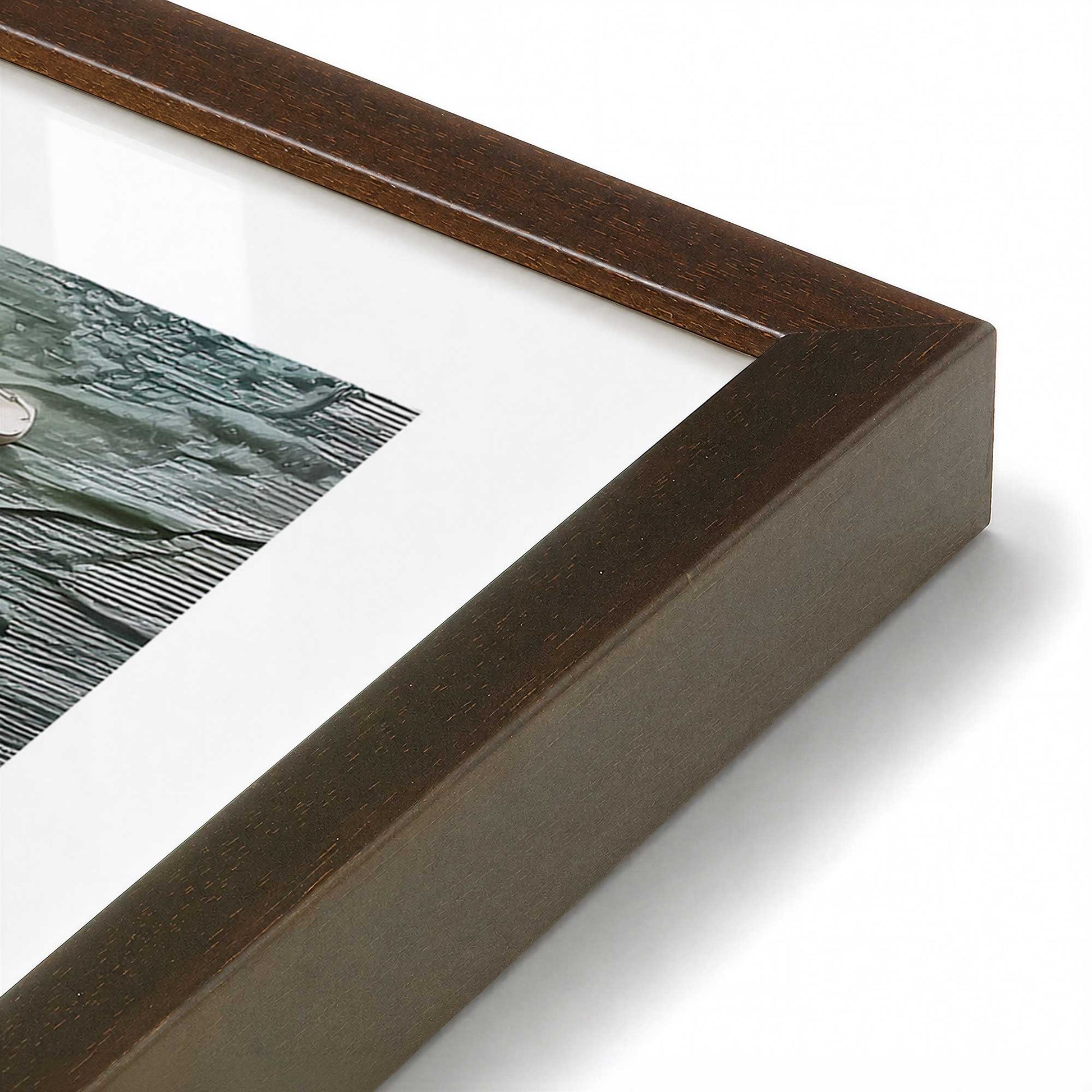 [Color:Belvinder Brown], Picture of art in a Belvinder Brown frame at an angle