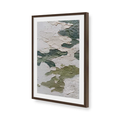 [Color:Brown], Picture of art in a Brown frame of the corner