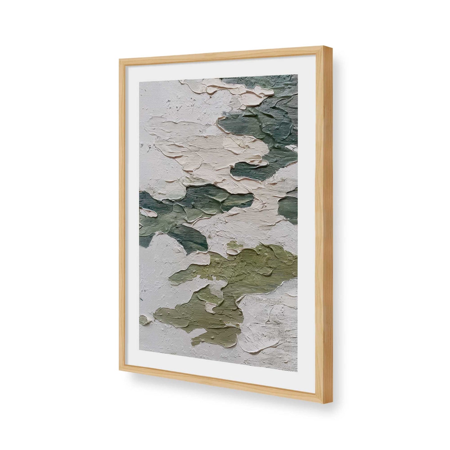 [Color:American Maple], Picture of art in a American Maple frame of the corner