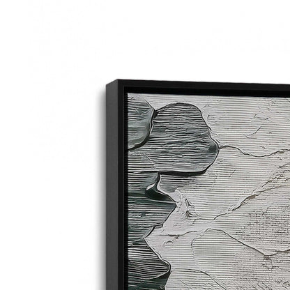 [Color:Satin Black], Picture of art in a Satin Black frame at an angle