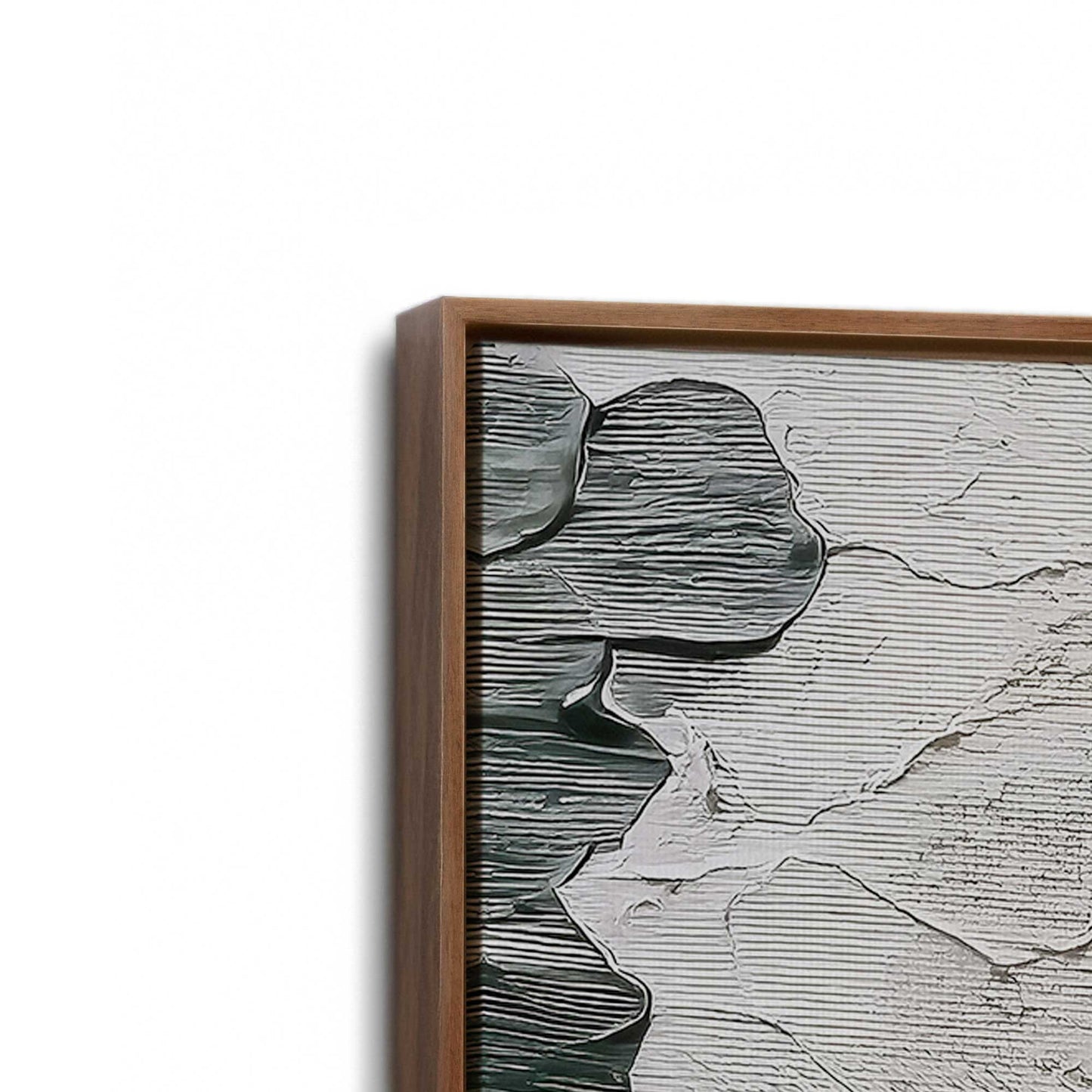 [Color:Walnut], Picture of art in a Walnut frame at an angle